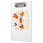 Bootiful Funny Halloween Coquette Bow Pumpkin Klembord (Links)