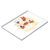 Bootiful Funny Halloween Coquette Bow Pumpkin Notitieboek (Linkerzijde)