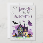 Bootiful Halloween Kinder kostuum Spooky Party Kaart (Voorkant)