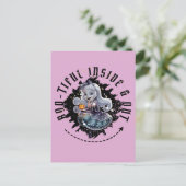 "Bootiful Inside & Out" Halloween Ghost Schattige  Briefkaart (Staand voorkant)