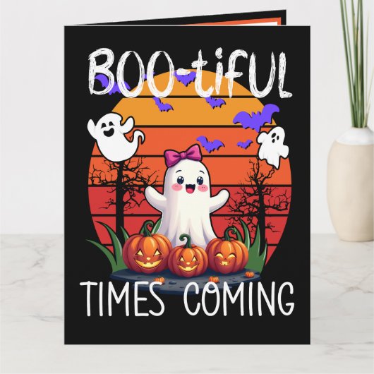 Bootiful Times Coming beroemd gemaakt door Hallowe Kaart (Voorkant)