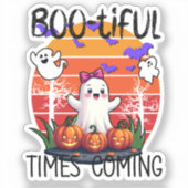 Bootiful Times Coming, Schattigee Kawaii-geesten Sticker (Voorkant)