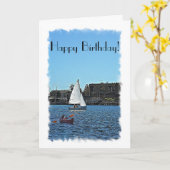 Bootjes in de Birthday Kaart (Gele Bloem)