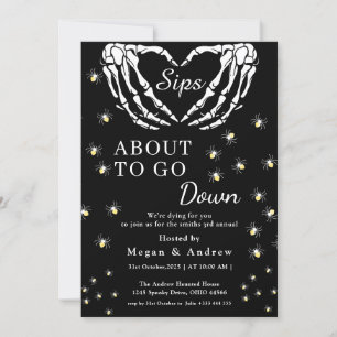 Bootjes op weg naar Halloween Party Kaart