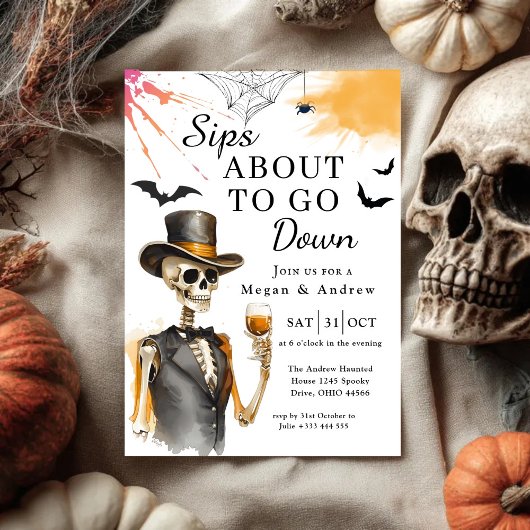 Bootjes op weg naar Halloween Party Kaart