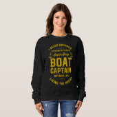 Bootkapitein Booteigenaar Boot Trui (Voorkant volledig)