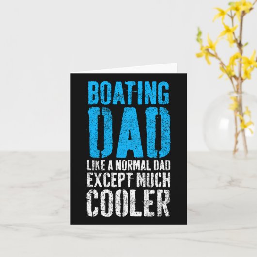 Bootkapitein Bootvader Vaderdag Kaart (Gele Bloem)