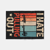 Bootkapitein Ik haat het uittrekken Funny Boating Fleece Deken (Voorkant (Horizontaal))