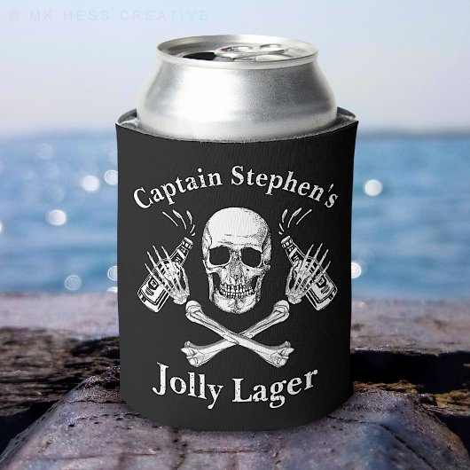 Bootkapitein Jolly Lager Custom Bier Piraat Thema Blikjeskoeler
