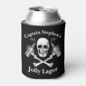 Bootkapitein Jolly Lager Custom Bier Piraat Thema Blikjeskoeler (Blikje Voorkant)