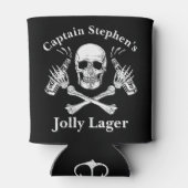 Bootkapitein Jolly Lager Custom Bier Piraat Thema Blikjeskoeler (Achterkant)