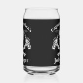 Bootkapitein Jolly Lager Custom Bier Piraat Thema Blikvorm Glas (Links)