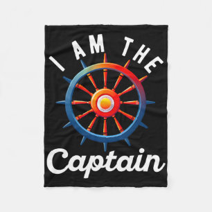 Bootkapitein Mannen Vrouwen Grappig Varen Zeilen P Fleece Deken