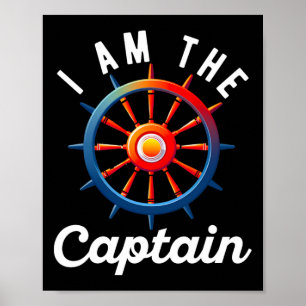 Bootkapitein Mannen Vrouwen Grappig Varen Zeilen P Poster