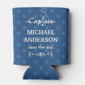 Bootkapitein nautische anker aangepaste naam | Bla Blikjeskoeler (Achterkant)