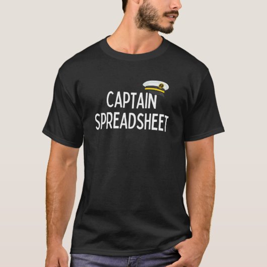 Bootkapitein Spreadsheet - Schattige spreadsheet C T-shirt (Voorkant)