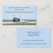 bootkapitein Vist charter Visitekaartje (Voorkant / Achterkant)