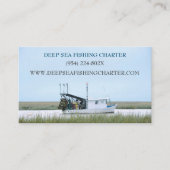 bootkapitein Vist charter Visitekaartje (Voorkant)