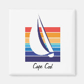 Bootkleur Square_Cape Kabeljauwmagneet Magneet (Voorkant)