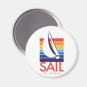Bootkleur Square_SAIL St. Thomas magneet (Voorkant / Achterkant)