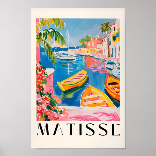 Bootkunst Print, Dopamine Decor, Stranddecoratie,  Poster (Voorkant)