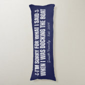 Bootkussen Nautisch Cadeau Gepersonaliseerde Naam Lichaamskussen (Voorkant Verticaal)