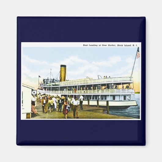 Bootlanding in New Harbor, Block Island, R.I. Magneet (Voorkant)