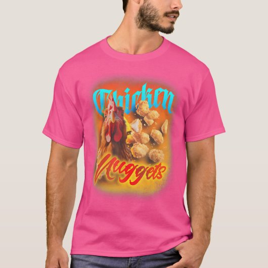 Bootleg Chicken Nuggets Funny 90S Bootleg Rap T-shirt (Voorkant)