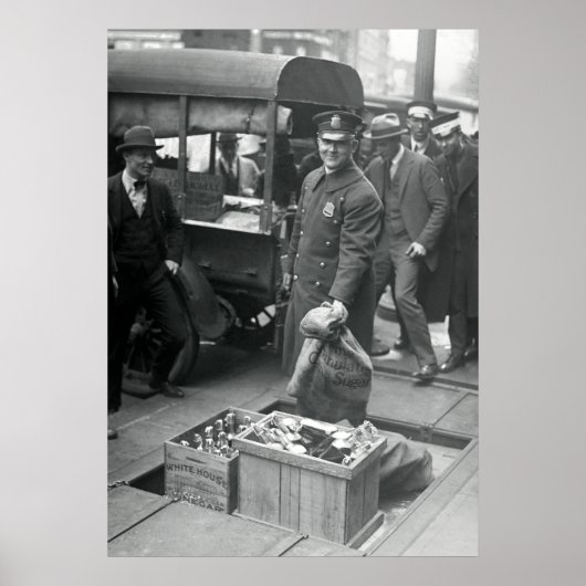 BOOTLEG LIQUOR RAID 1923 POSTER (Voorkant)