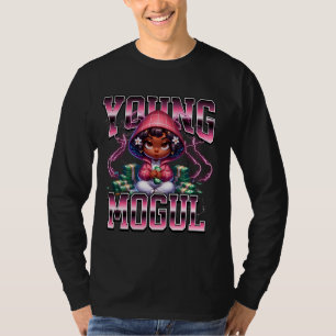 Bootleg stijl jonge mogul Afro-Amerikaanse meisje T-shirt