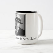 bootlegger-mok tweekleurige koffiemok (Voorkant rechts)