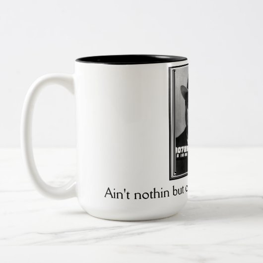 bootlegger-mok tweekleurige koffiemok (Links)