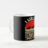 Bootliefhebber Retro Ik haat het als ik de boot er Koffiemok (Voorkant links)