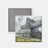 Bootlift van Thieu in België Magneet (Voorkant / Achterkant)