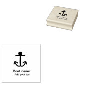 Bootnaam aangepaste anker zeilen zomer tekst toevo rubberstempel (Gestempeld)