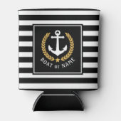 Bootnaam Anchor Gold Style Laurel Black Stripe Blikjeskoeler (Voorkant)