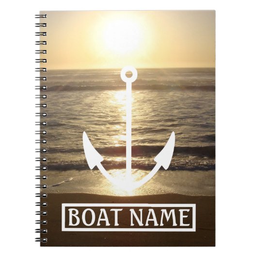 Bootnaam Anker Captains Log Notitieboek (Voorkant)