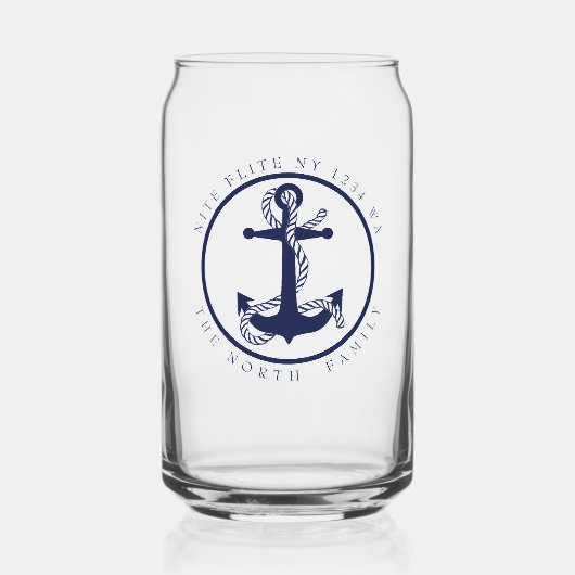 Bootnaam en Anker ID619 Blikvorm Glas (Voorkant)