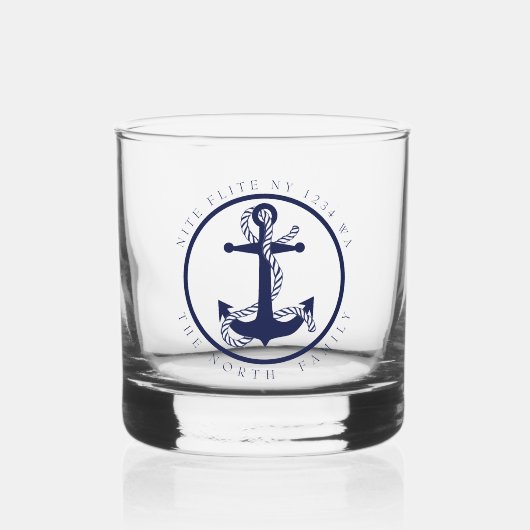 Bootnaam en Anker ID619 Whisky Glas (Voorkant)