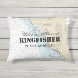 Bootnaam & nautisch welkom aan boord van de Golfku Buitenkussen