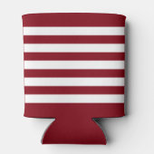 Bootnaam Nautische Anker Roeiers Helm Rood & Wit Blikjeskoeler (Achterkant)