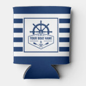 Bootnaam nautische anker roeiriemen helm marine st blikjeskoeler (Voorkant)