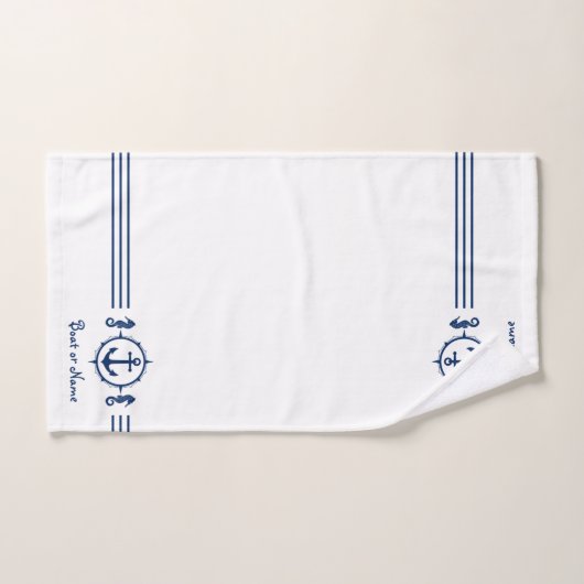 Bootnaam Seahorse Anker Handdoek sh0b (Handdoek)