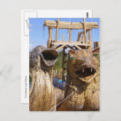 bootoppervlakken met titicaca briefkaart (Voorkant / Achterkant)