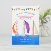 Bootparade van Lichten Uitnodiging (Staand voorkant)