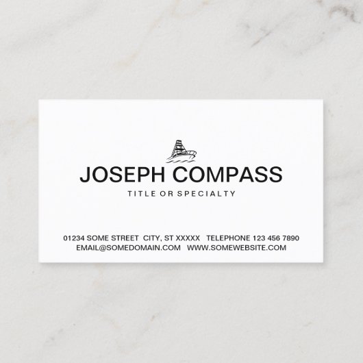 bootpictogram visitekaartje (Achterkant)