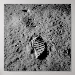 Bootprint op de maan - Apollo 11 - 1969 Poster