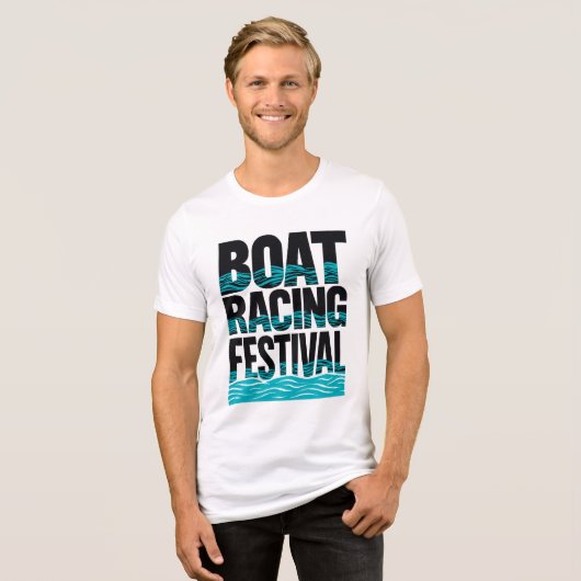 bootracefeest Tri-Blend shirt (Voorkant volledig)