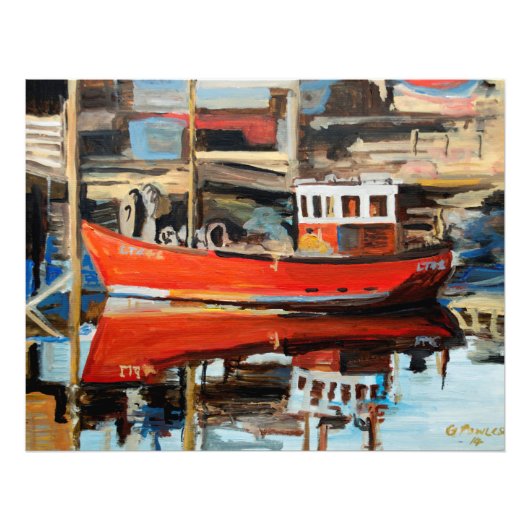 bootreflectie foto afdruk (Voorkant)