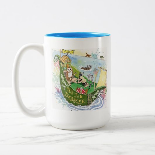 Bootreis Tweekleurige Koffiemok (Links)
